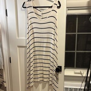 Acemi Black and White Striped dress